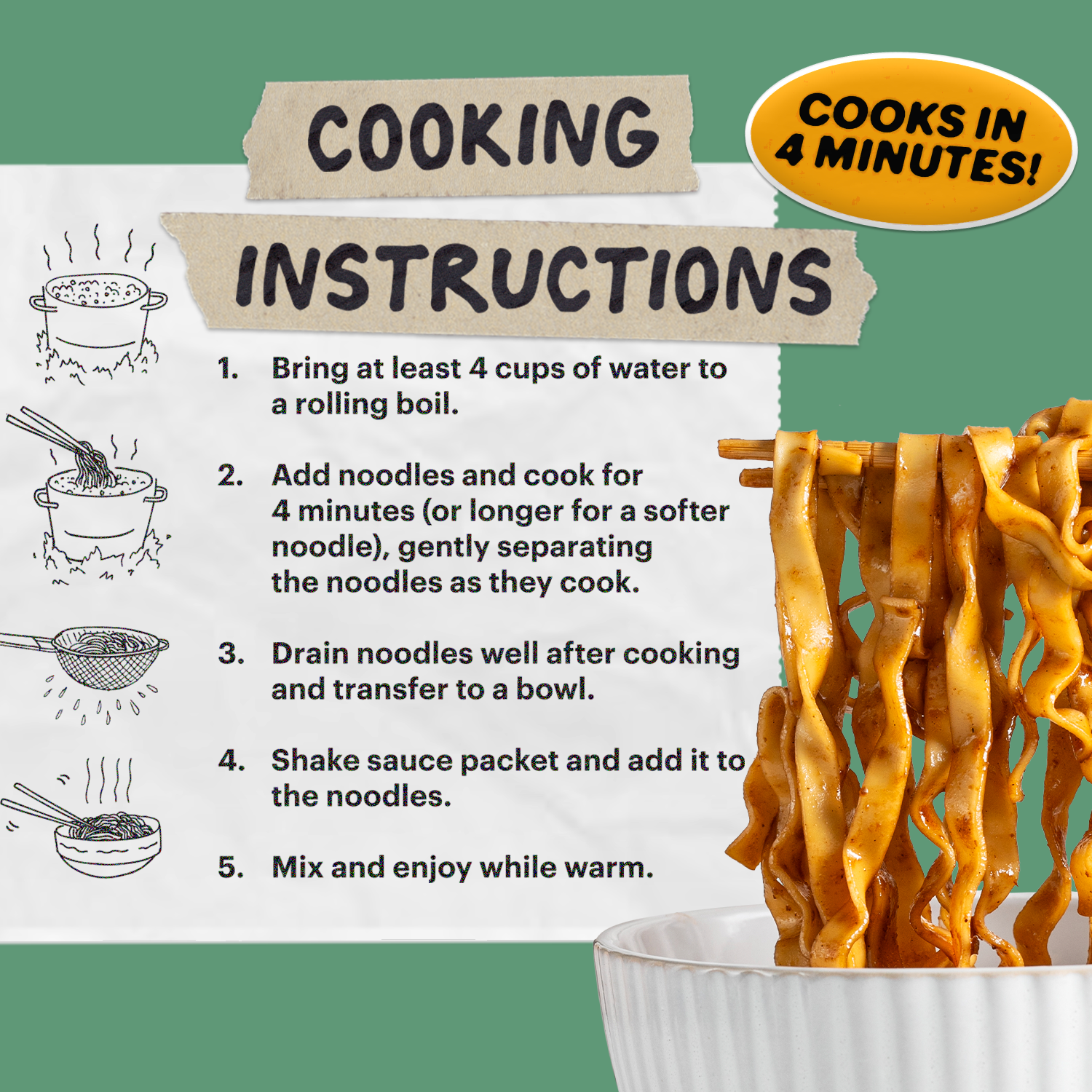 Tingly Chili Noodles | 12 Packs